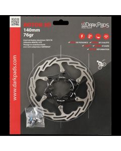 DarkPads ROTOR 3D - 6 Trous + adaptateur centerlock/6trous 
